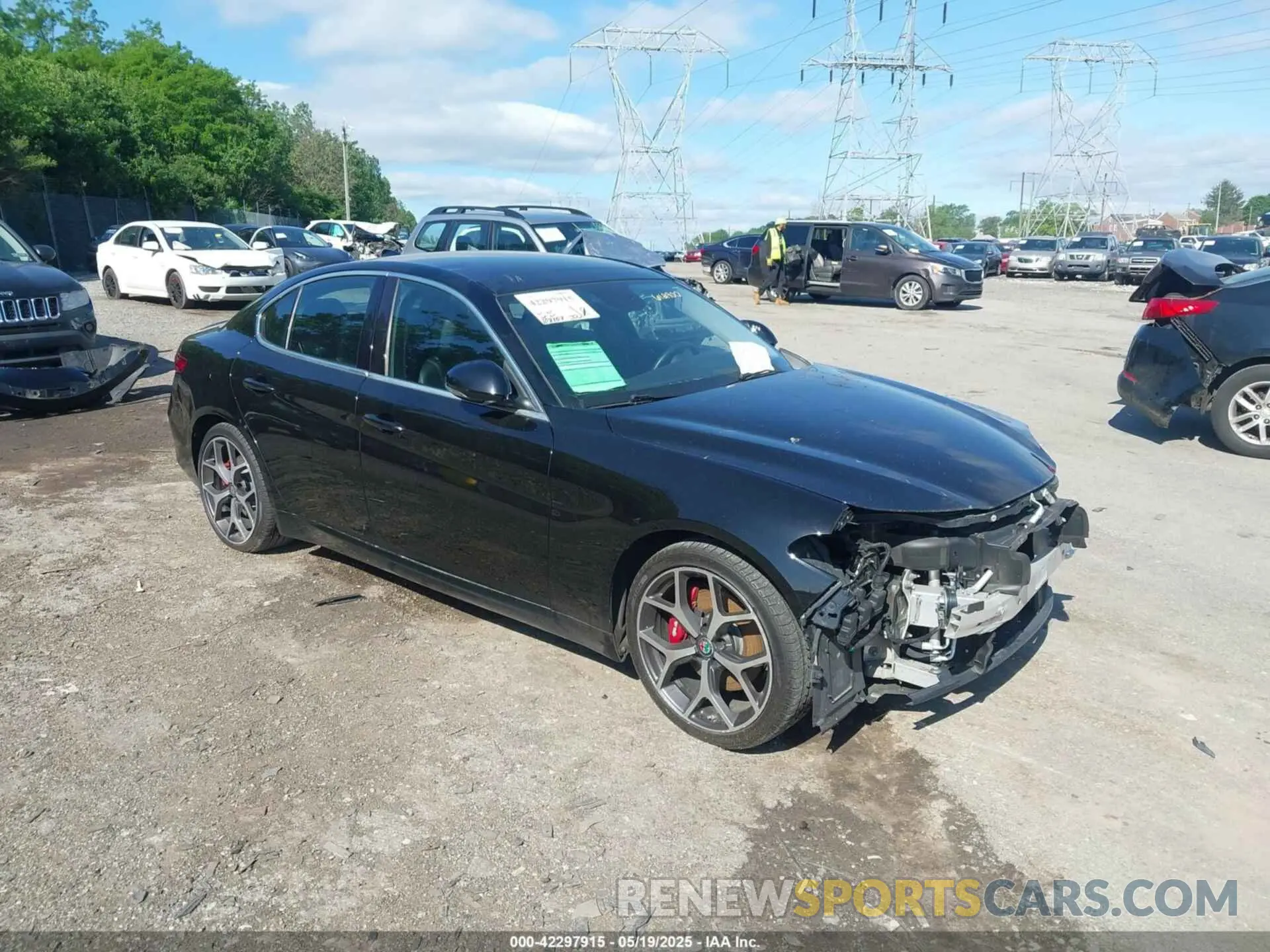 1 fotografías del automóvil dañado ZARFANAN6K7612900 ALFA ROMEO GIULIA 2019