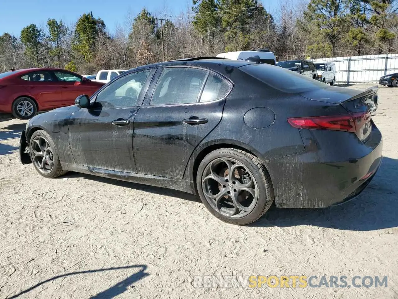 2 fotografías del automóvil dañado ZARFANBN3K7608916 ALFA ROMEO GIULIA 2019
