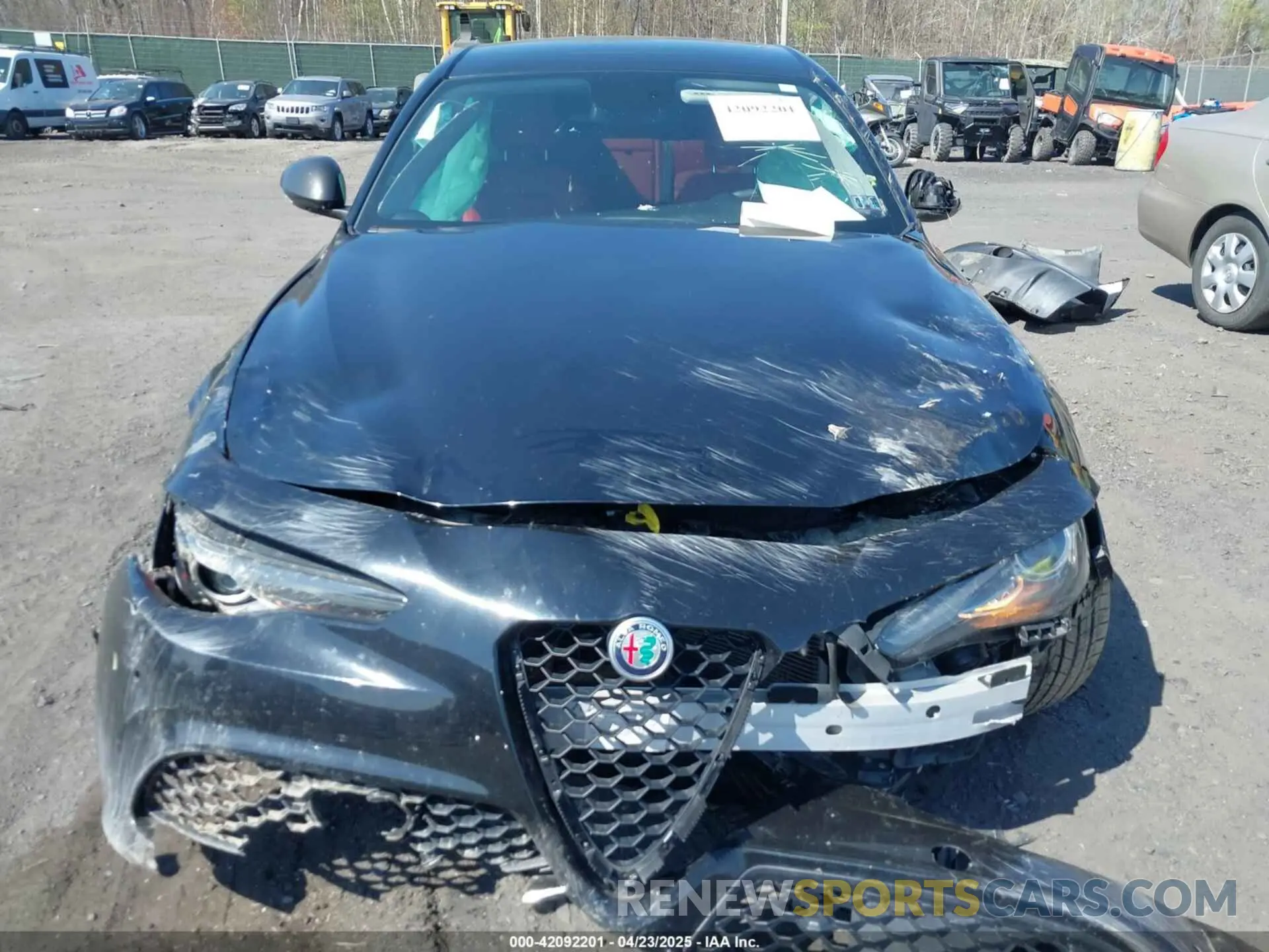 6 fotografías del automóvil dañado ZARFANBN8K7603243 ALFA ROMEO GIULIA 2019