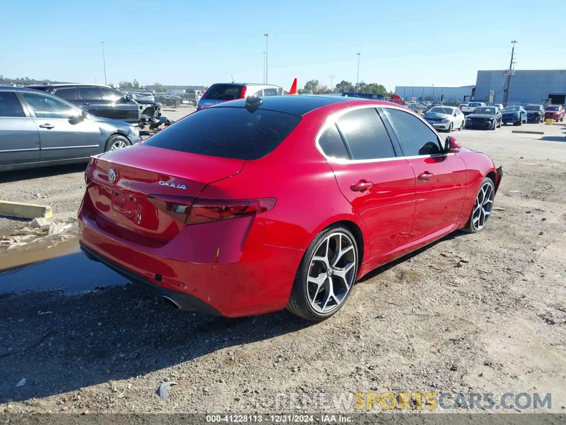 4 fotografías del automóvil dañado ZARFANBN9K7618754 ALFA ROMEO GIULIA 2019