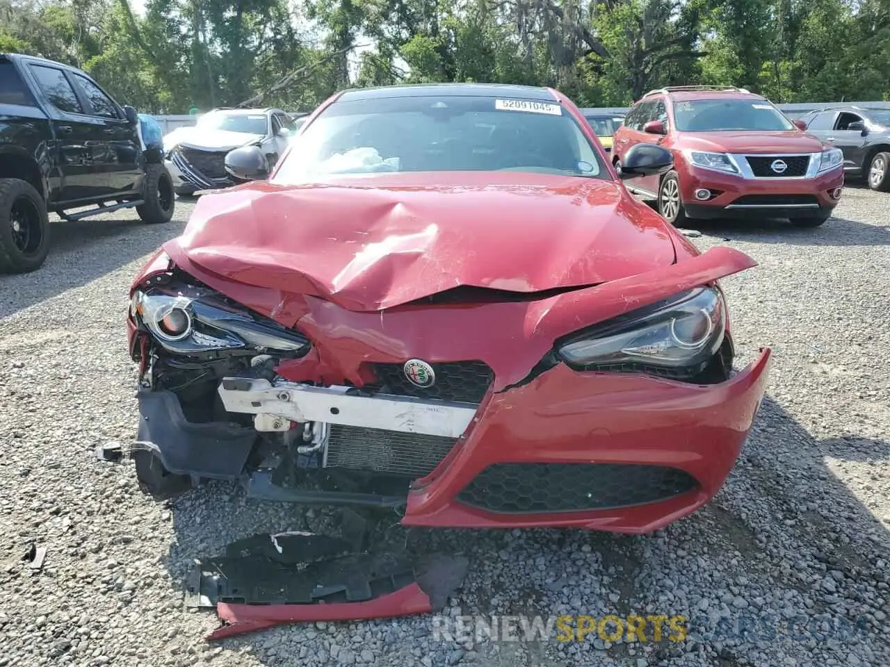 5 fotografías del automóvil dañado ZARFAMAN1L7625954 ALFA ROMEO GIULIA 2020