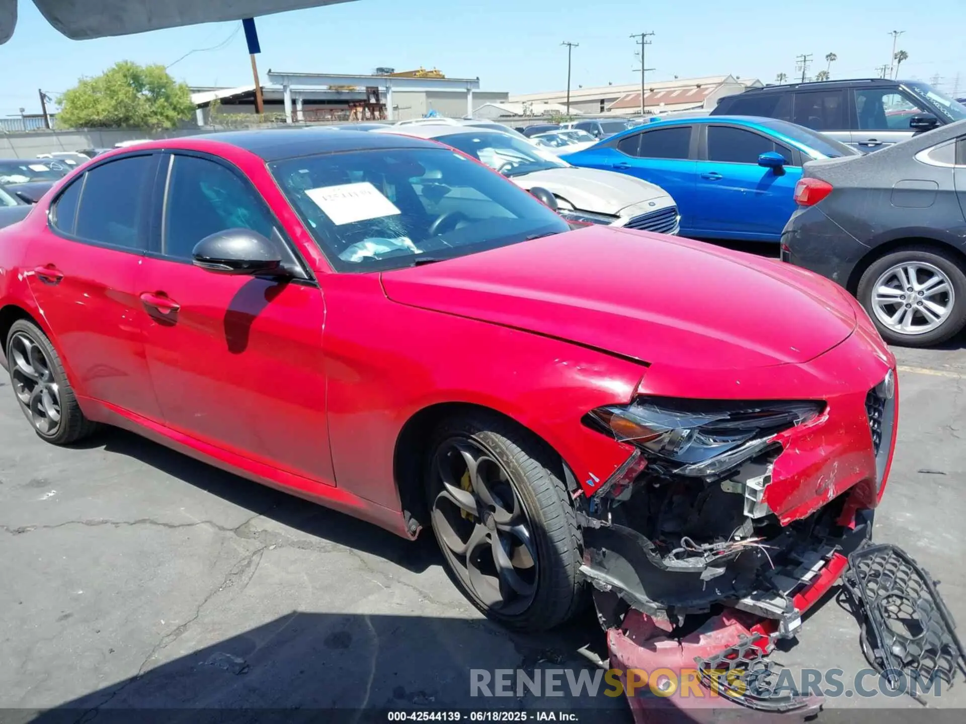 1 fotografías del automóvil dañado ZARFAMBN1L7631770 ALFA ROMEO GIULIA 2020