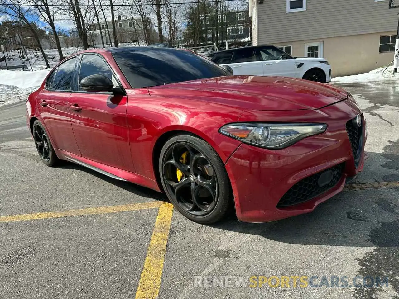 4 fotografías del automóvil dañado ZARFAMBN7L7626380 ALFA ROMEO GIULIA 2020