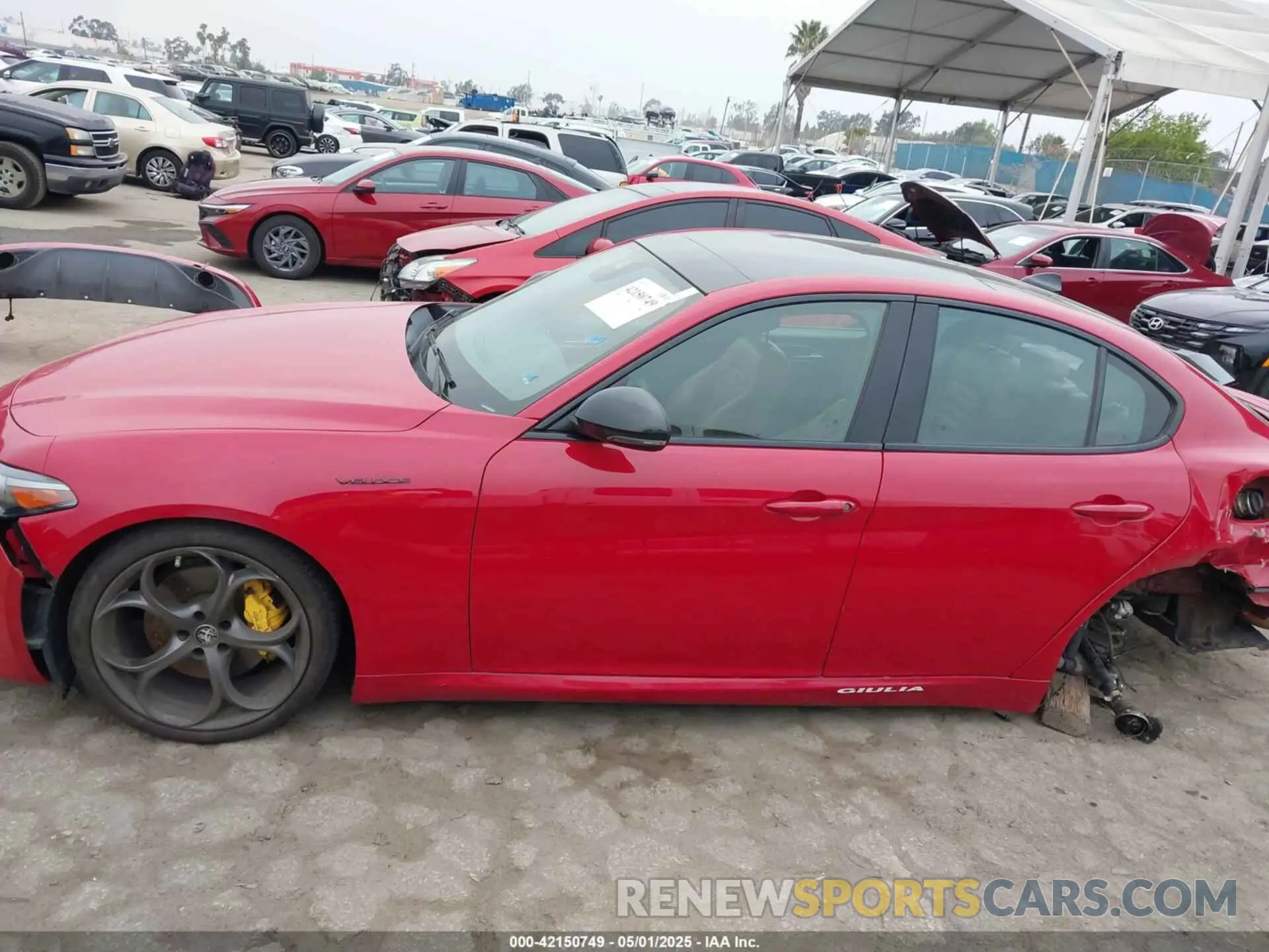 15 fotografías del automóvil dañado ZARFAMBN9L7638160 ALFA ROMEO GIULIA 2020