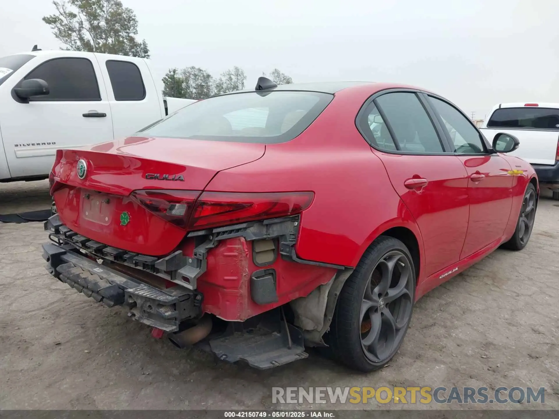 4 fotografías del automóvil dañado ZARFAMBN9L7638160 ALFA ROMEO GIULIA 2020