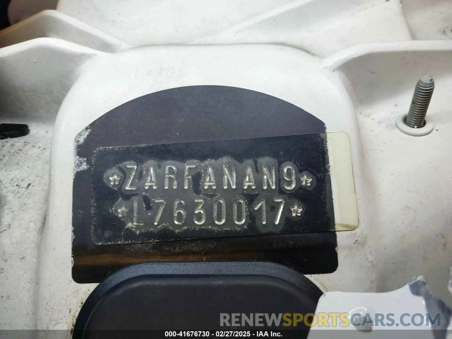 17 fotografías del automóvil dañado ZARFANAN9L7630017 ALFA ROMEO GIULIA 2020
