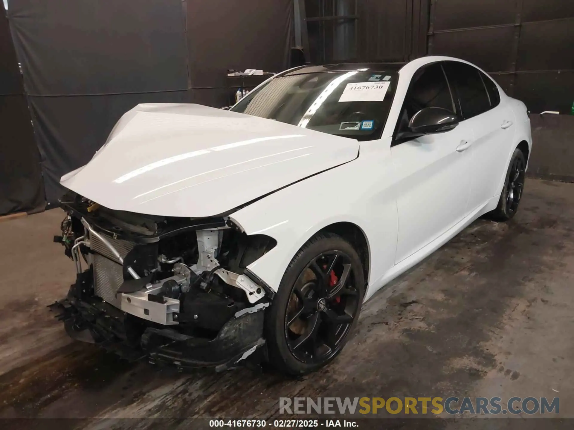 2 fotografías del automóvil dañado ZARFANAN9L7630017 ALFA ROMEO GIULIA 2020