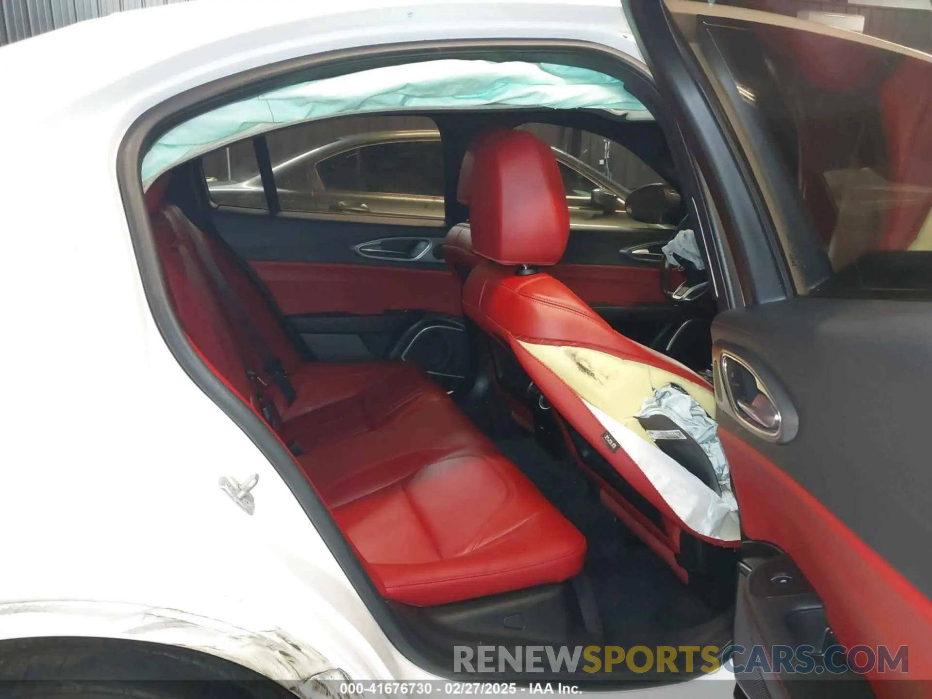 8 fotografías del automóvil dañado ZARFANAN9L7630017 ALFA ROMEO GIULIA 2020