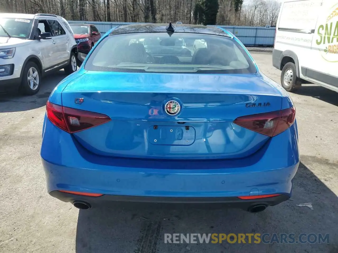 6 fotografías del automóvil dañado ZARFANBN0L7633662 ALFA ROMEO GIULIA 2020