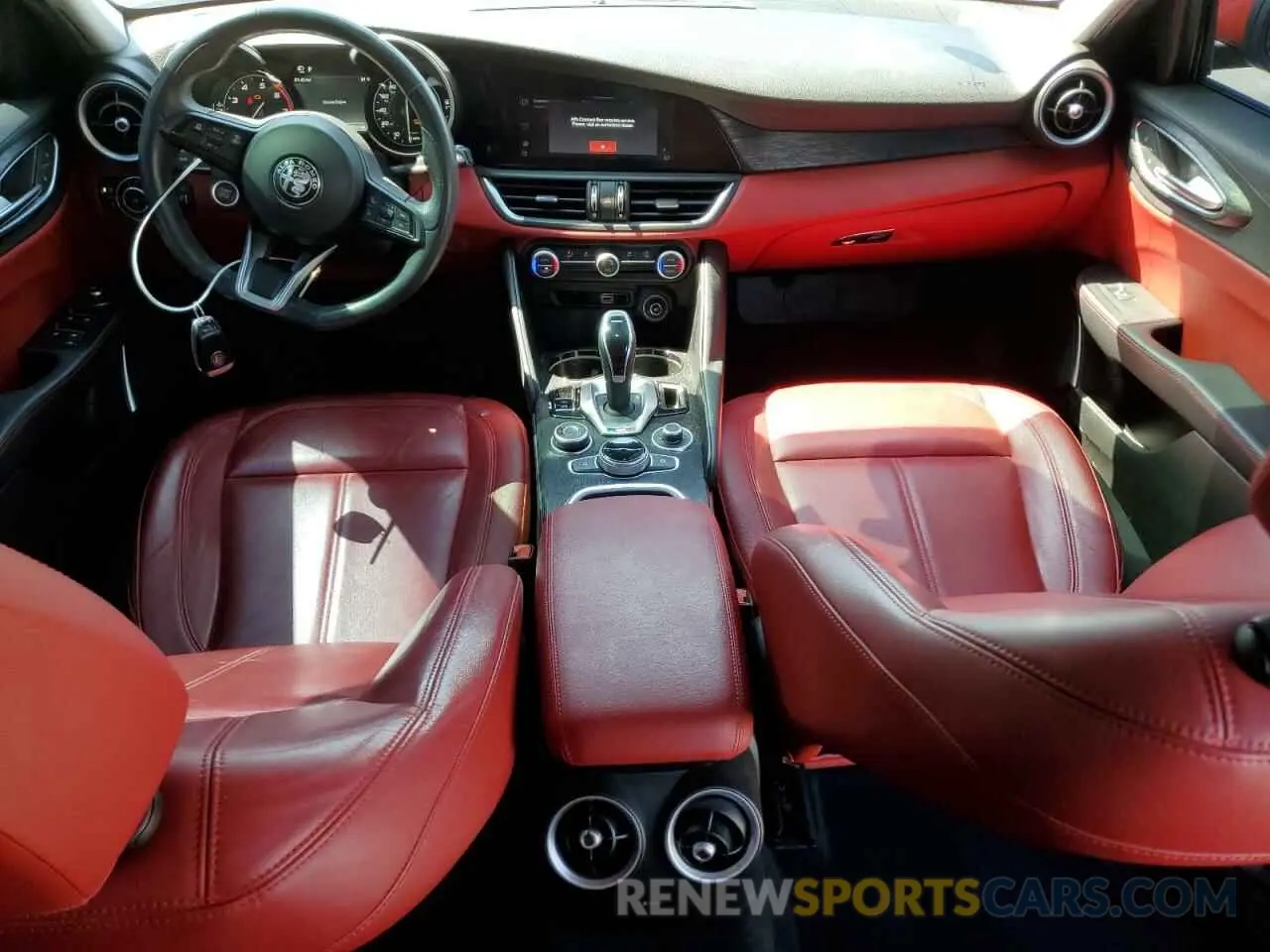 8 fotografías del automóvil dañado ZARFAMAN3M7649352 ALFA ROMEO GIULIA 2021