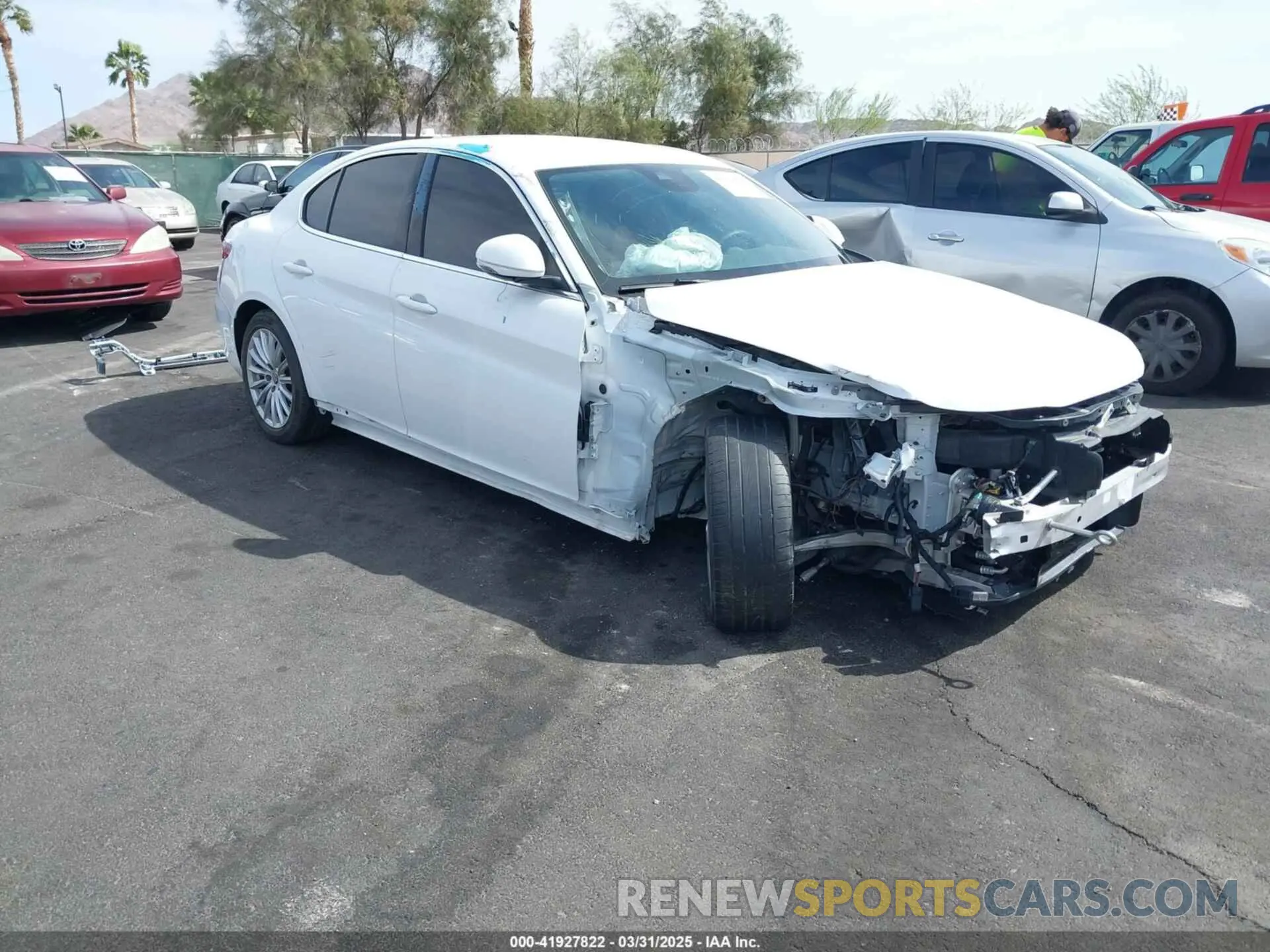 1 fotografías del automóvil dañado ZARFAMAN7M7639925 ALFA ROMEO GIULIA 2021