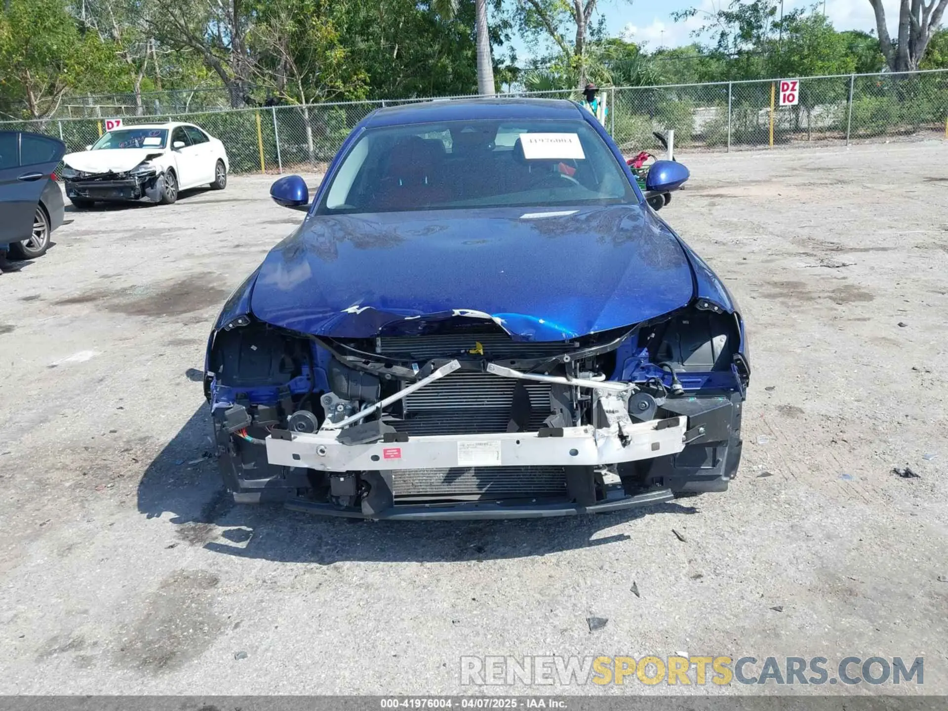 6 fotografías del automóvil dañado ZARFAMAN7M7643215 ALFA ROMEO GIULIA 2021