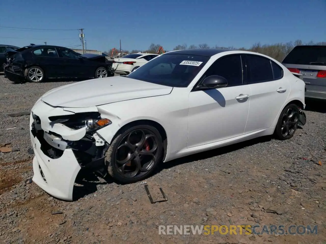 1 fotografías del automóvil dañado ZARFAMBN4M7640318 ALFA ROMEO GIULIA 2021