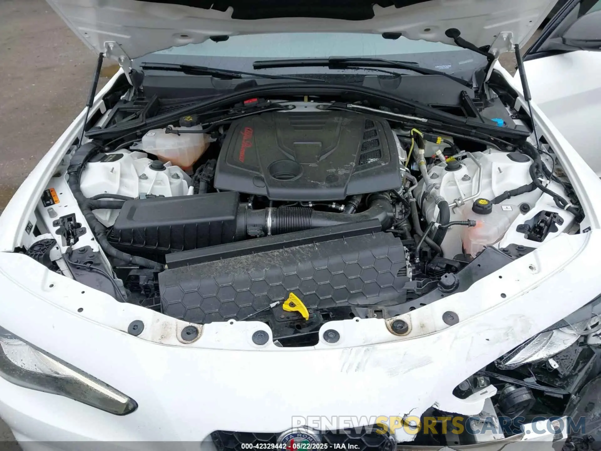 10 fotografías del automóvil dañado ZARFAMBN9M7640461 ALFA ROMEO GIULIA 2021