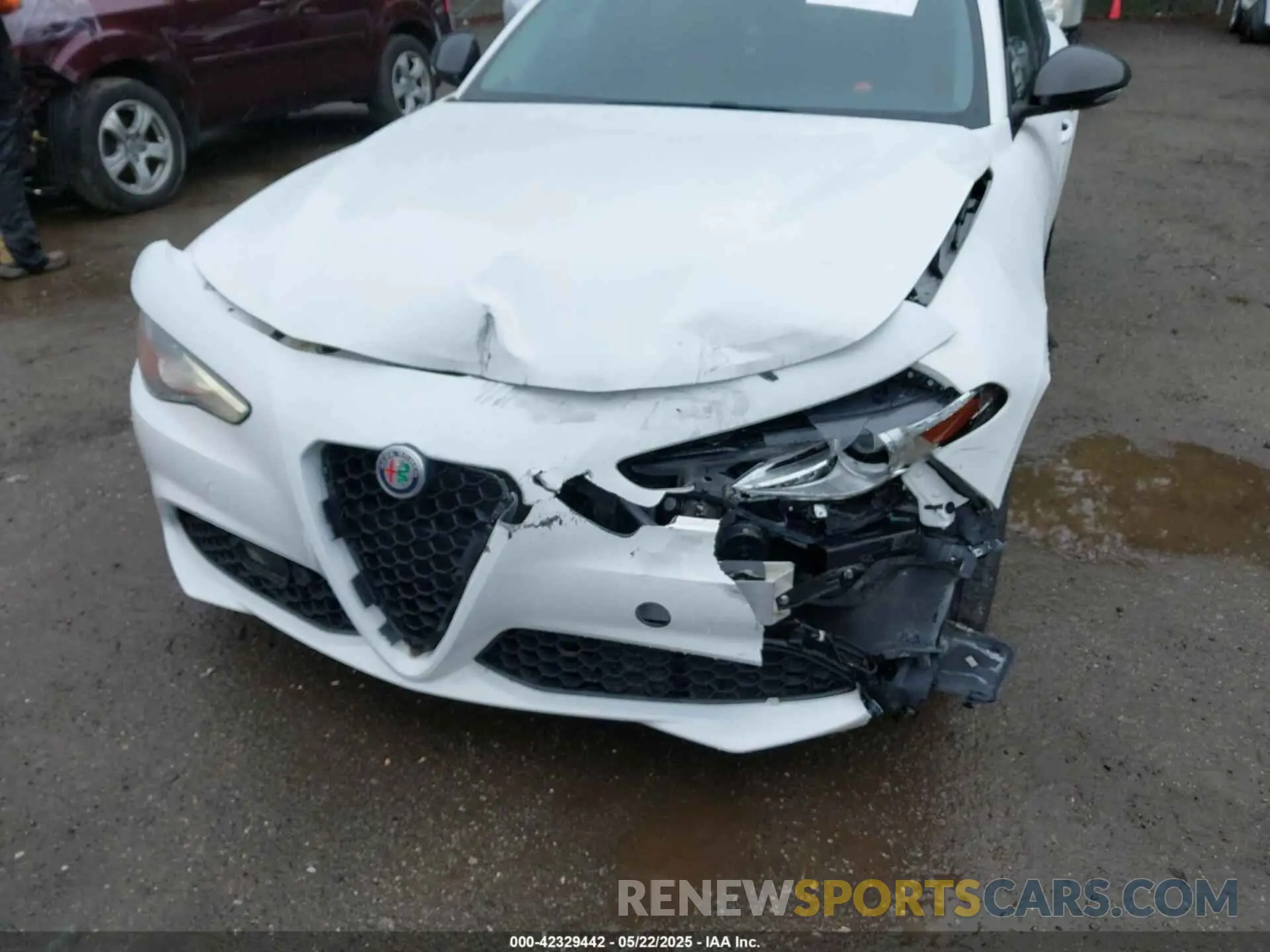 6 fotografías del automóvil dañado ZARFAMBN9M7640461 ALFA ROMEO GIULIA 2021