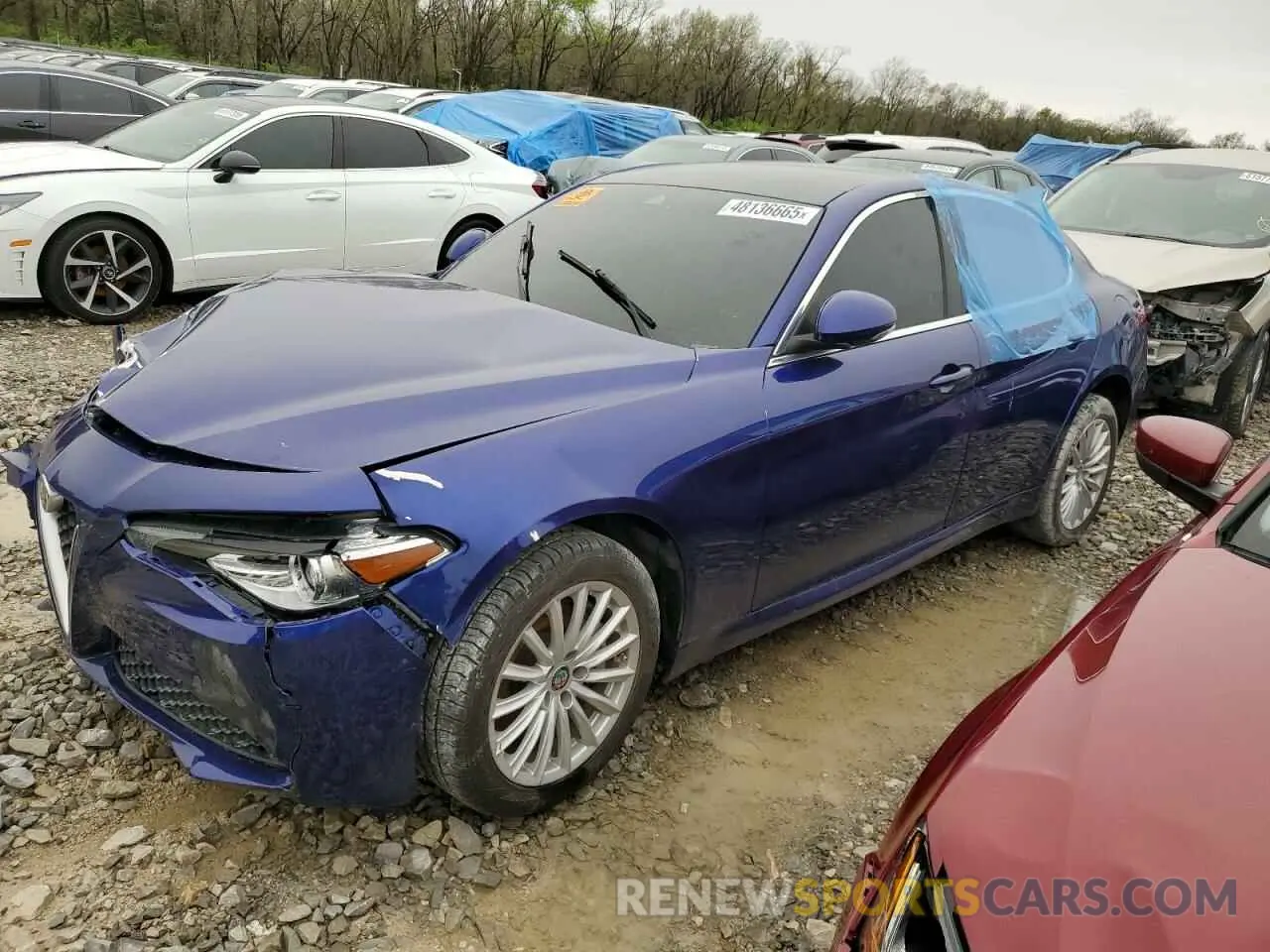 1 fotografías del automóvil dañado ZARFANAN2M7649350 ALFA ROMEO GIULIA 2021