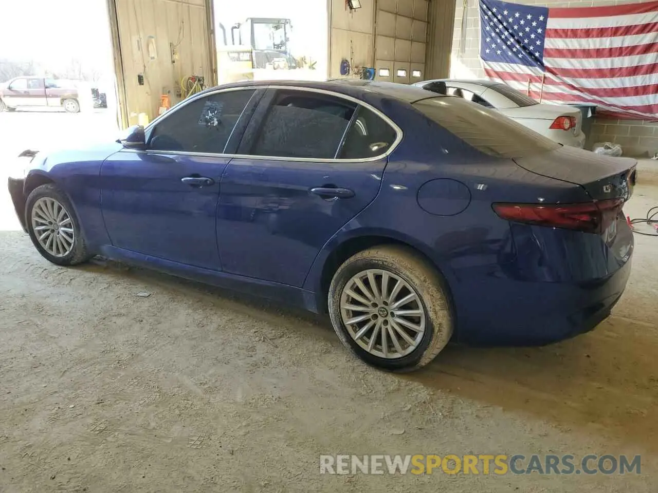 2 fotografías del automóvil dañado ZARFANAN2M7649350 ALFA ROMEO GIULIA 2021