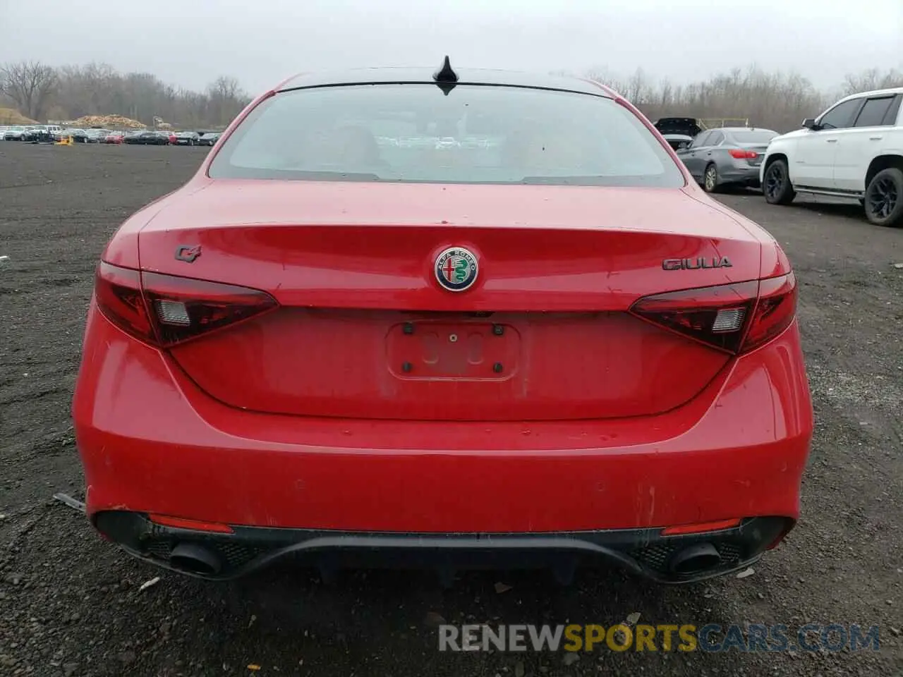 6 fotografías del automóvil dañado ZARFANBN4M7647744 ALFA ROMEO GIULIA 2021