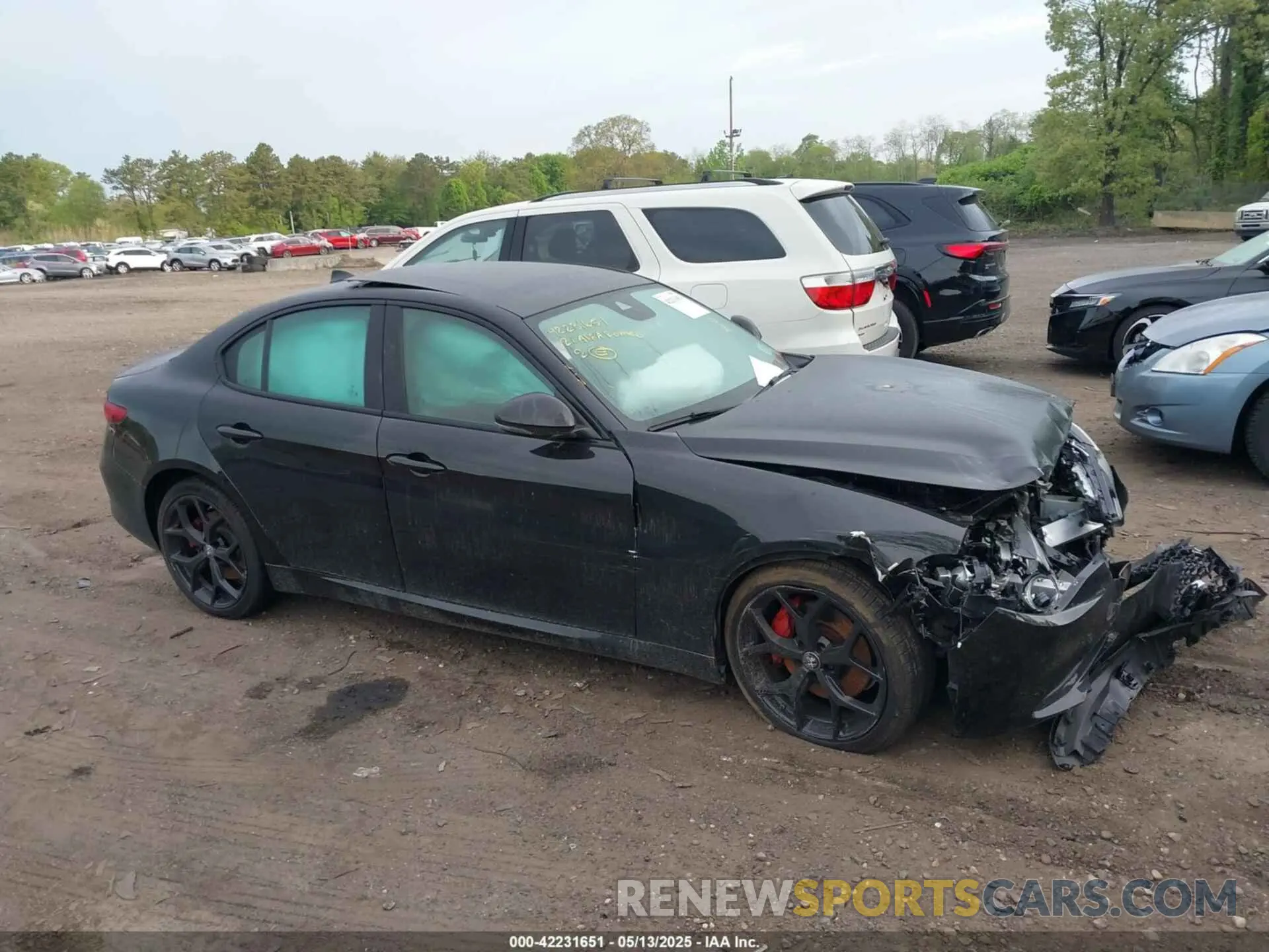 13 fotografías del automóvil dañado ZARFANBN5M7643816 ALFA ROMEO GIULIA 2021