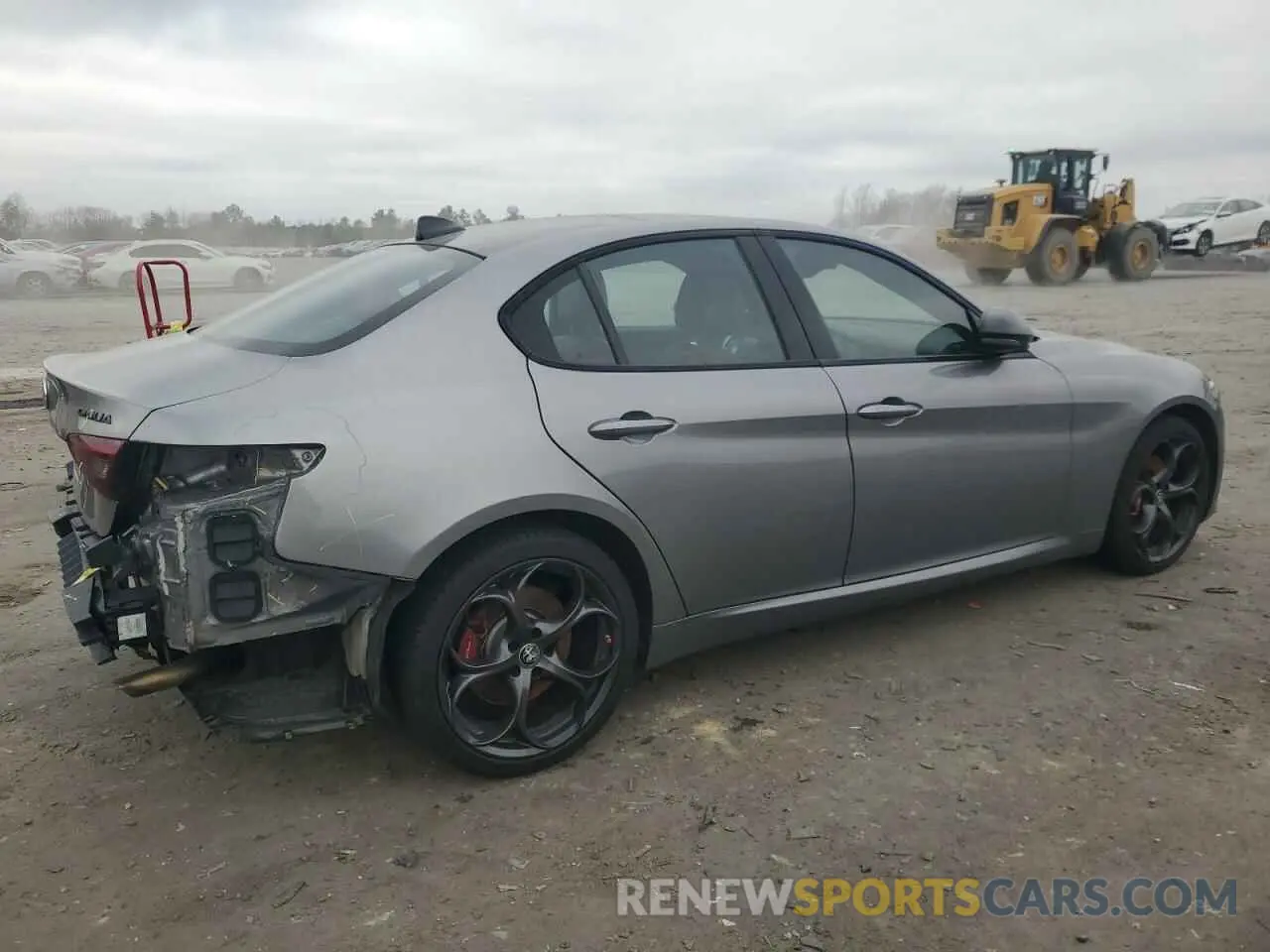 3 fotografías del automóvil dañado ZARFANBN5M7643959 ALFA ROMEO GIULIA 2021