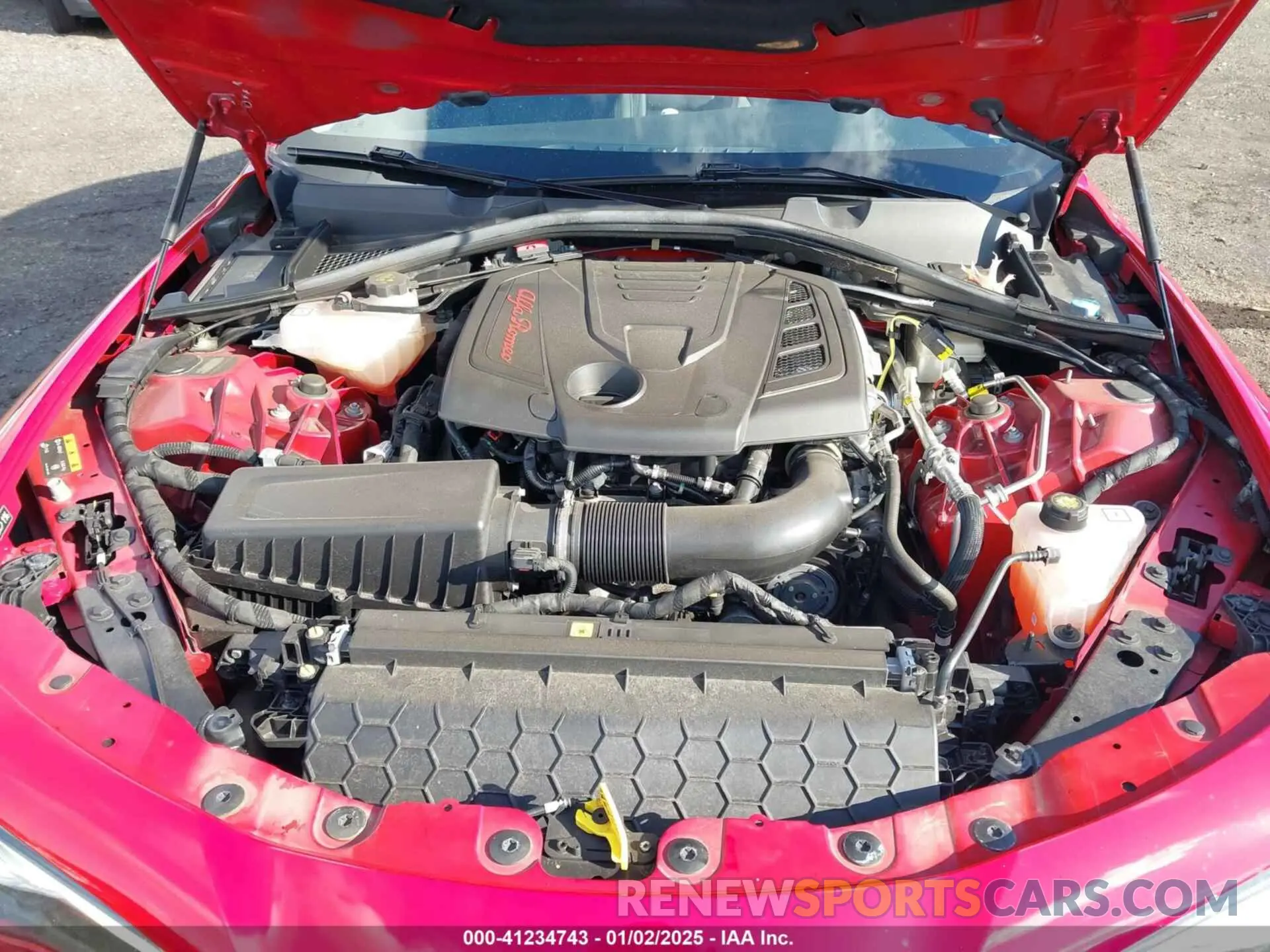 10 fotografías del automóvil dañado ZARFANBN5M7645601 ALFA ROMEO GIULIA 2021