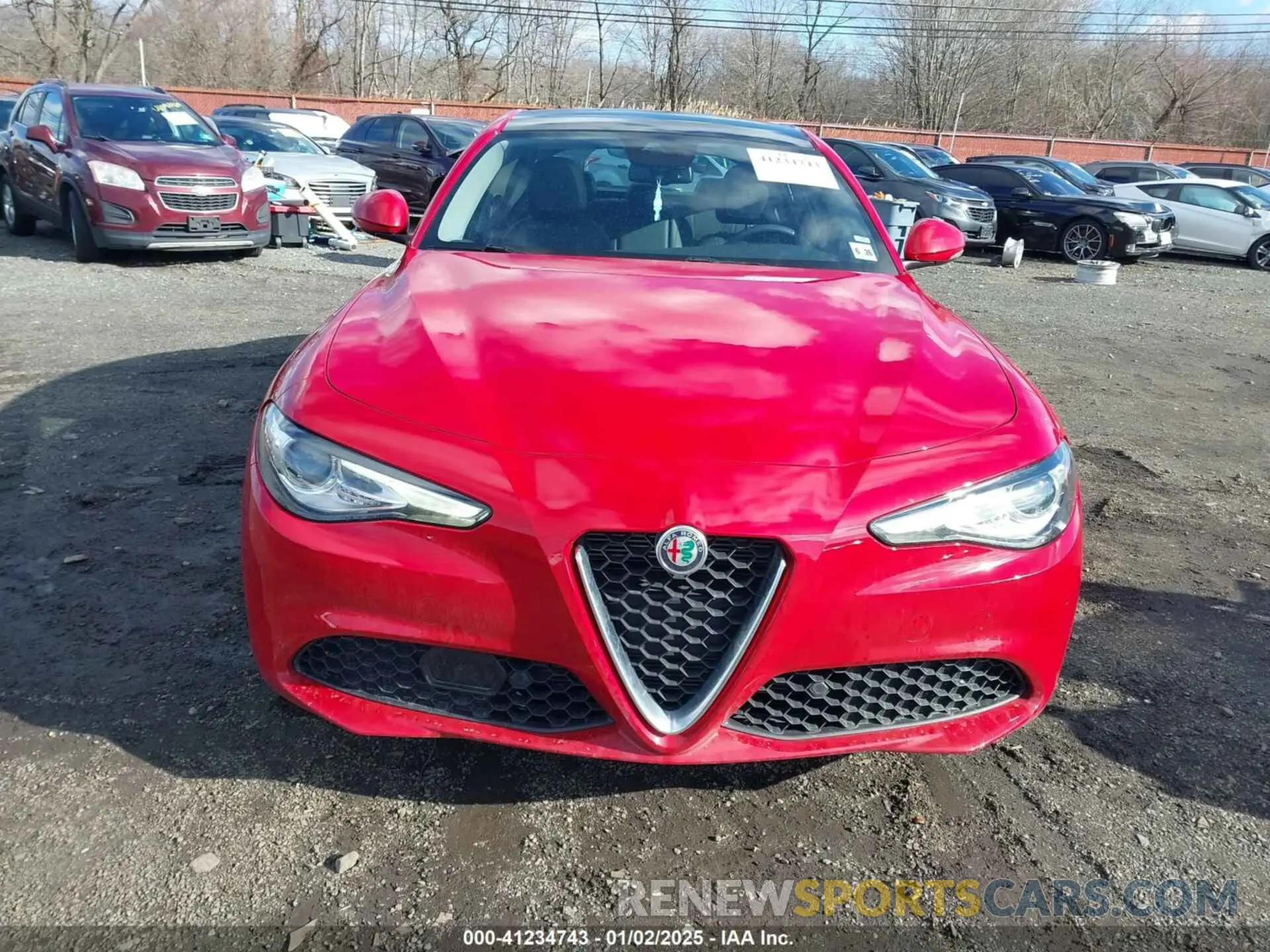 12 fotografías del automóvil dañado ZARFANBN5M7645601 ALFA ROMEO GIULIA 2021