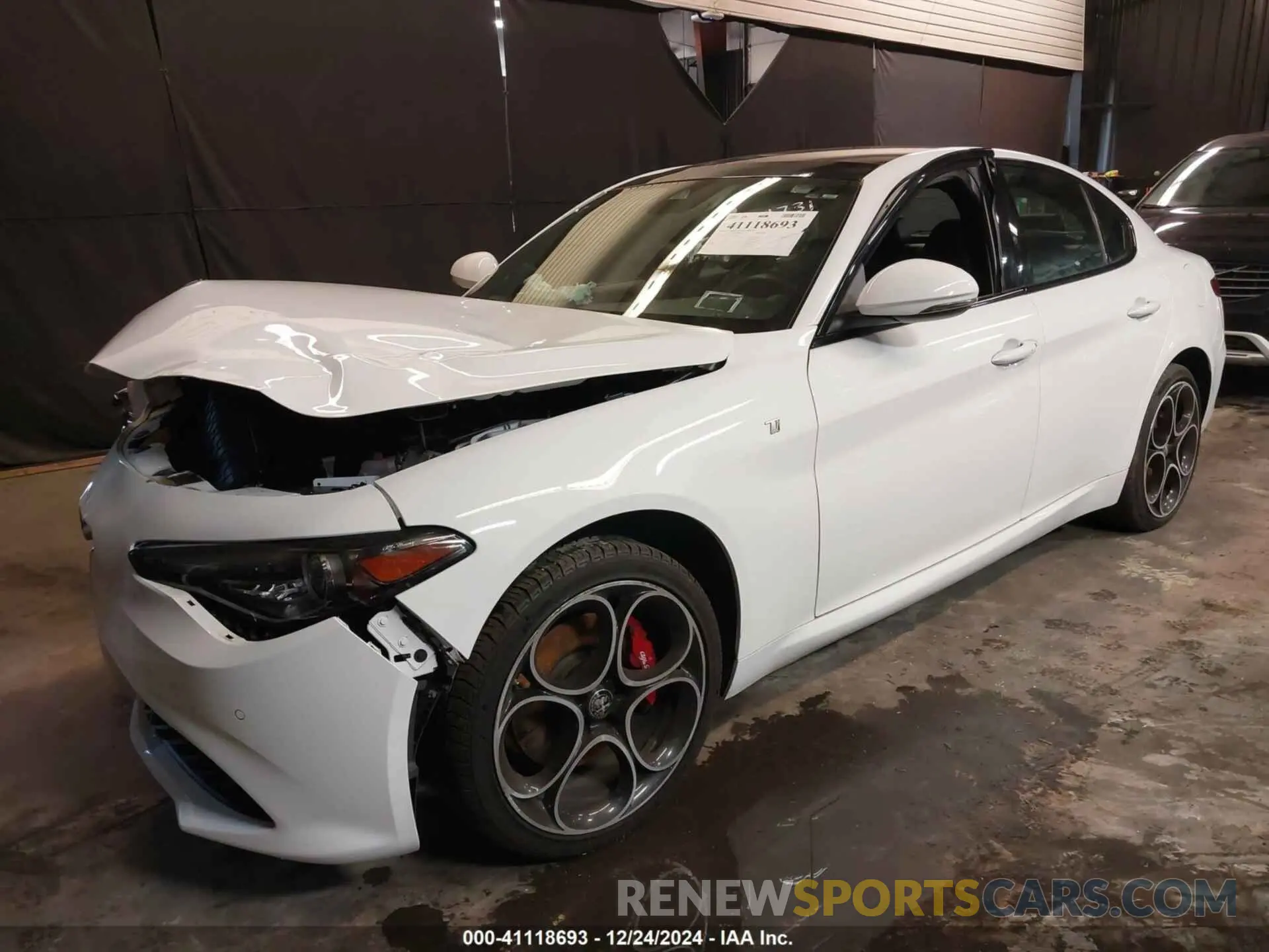 2 fotografías del automóvil dañado ZARFANBN8N7661843 ALFA ROMEO GIULIA 2022