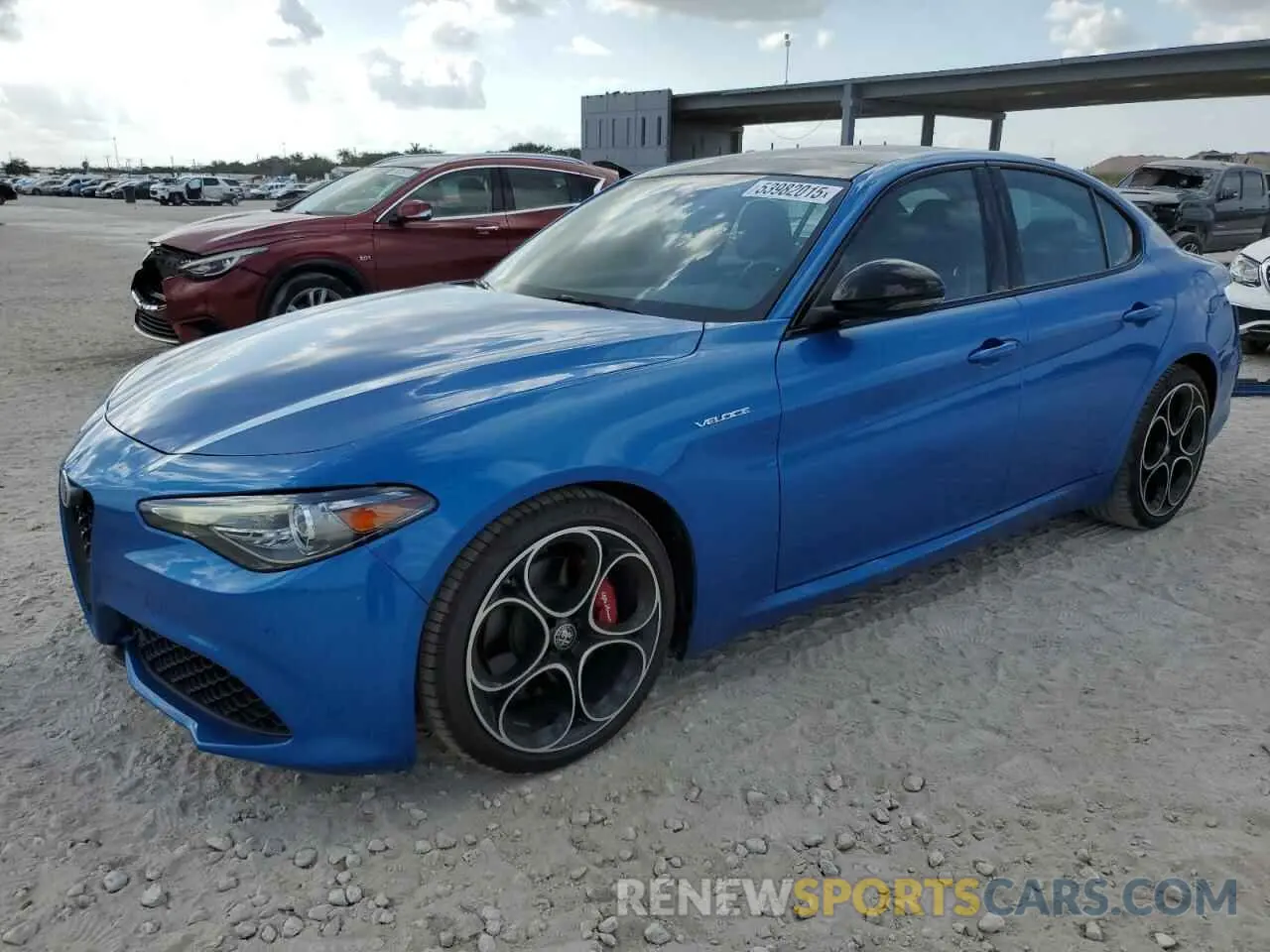 1 fotografías del automóvil dañado ZARFAMBN1P7668694 ALFA ROMEO GIULIA 2023