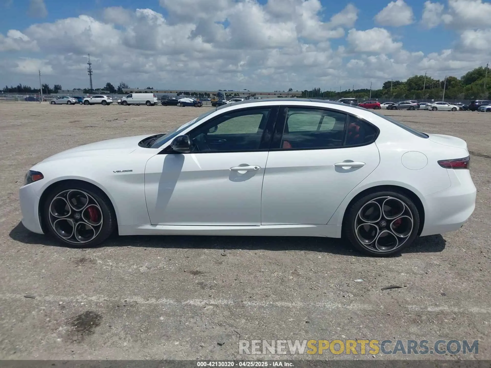 14 fotografías del automóvil dañado ZARFAMBN8R7679971 ALFA ROMEO GIULIA 2024