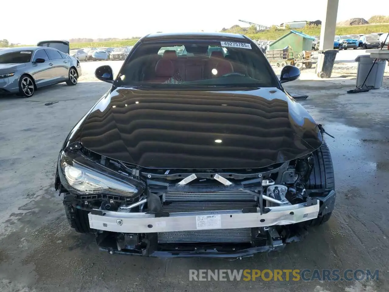 5 fotografías del automóvil dañado ZARFAMBN1N7654274 ALFA ROMEO GIULIA SUP 2022