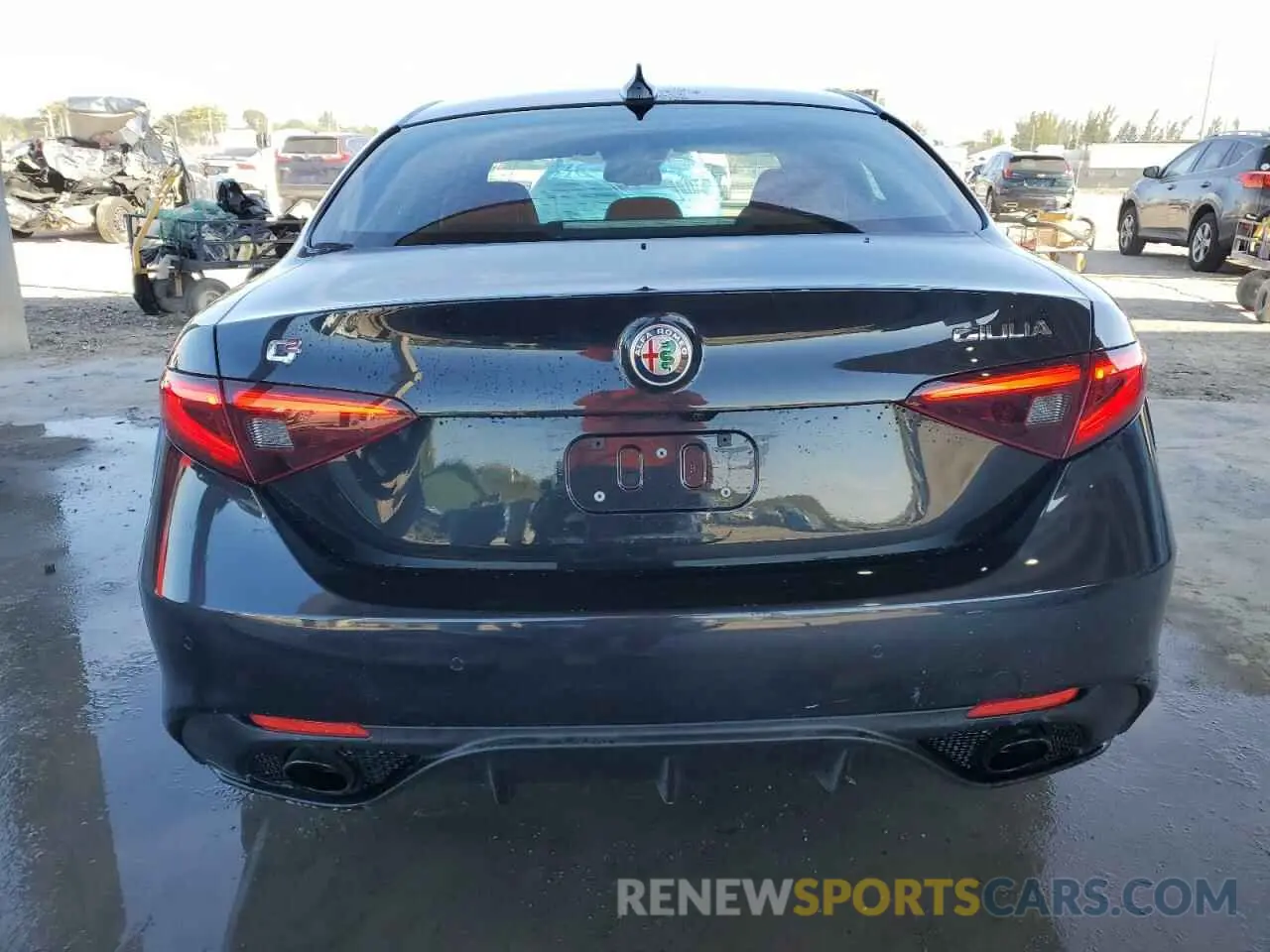 6 fotografías del automóvil dañado ZARFAMBN1N7654274 ALFA ROMEO GIULIA SUP 2022
