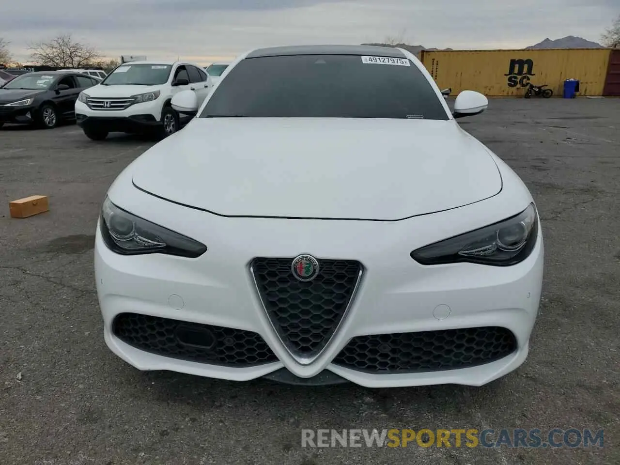 5 fotografías del automóvil dañado ZARFAMBN1N7663010 ALFA ROMEO GIULIA SUP 2022