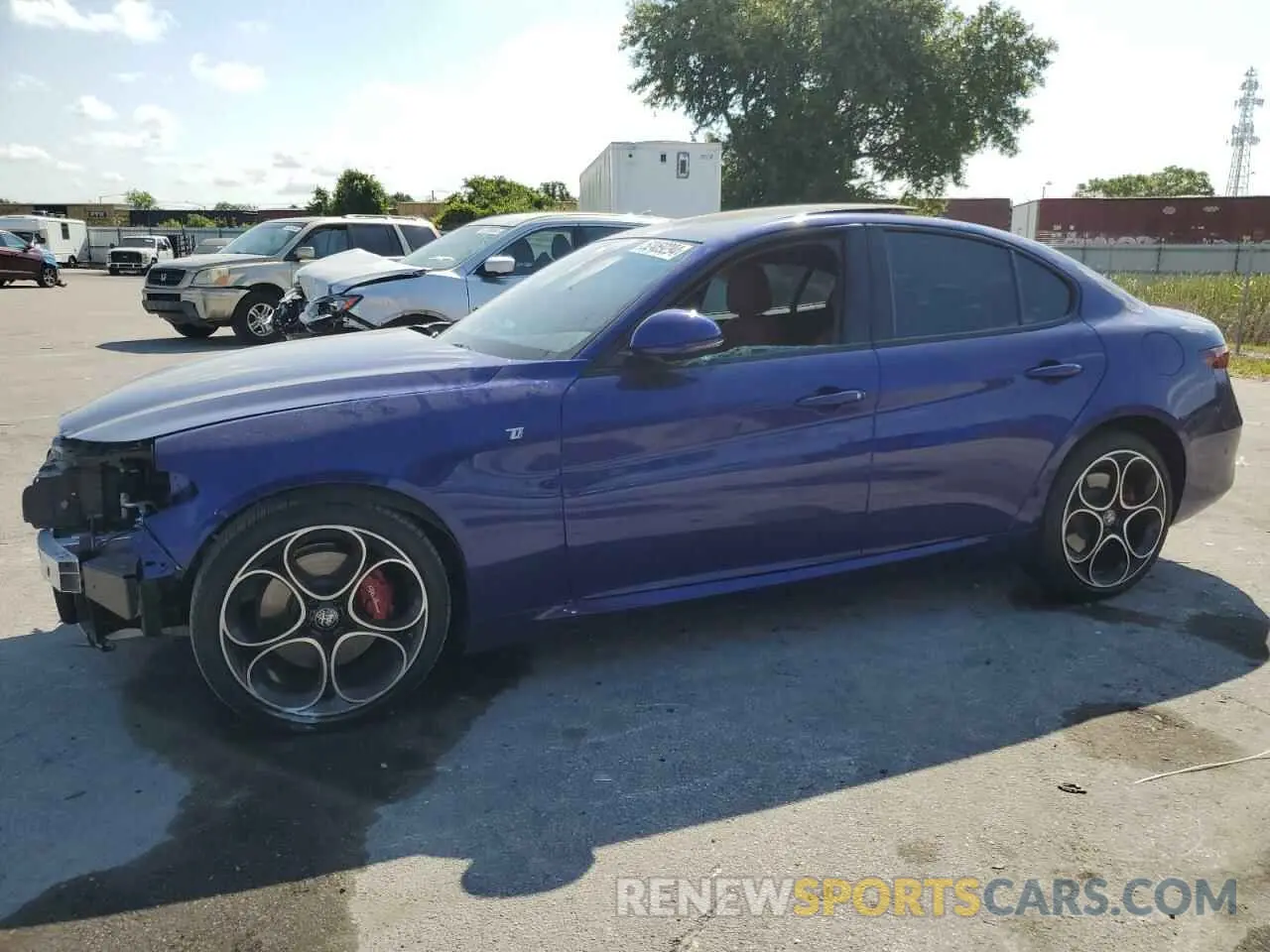 1 fotografías del automóvil dañado ZARFANBN9N7653542 ALFA ROMEO GIULIA SUP 2022