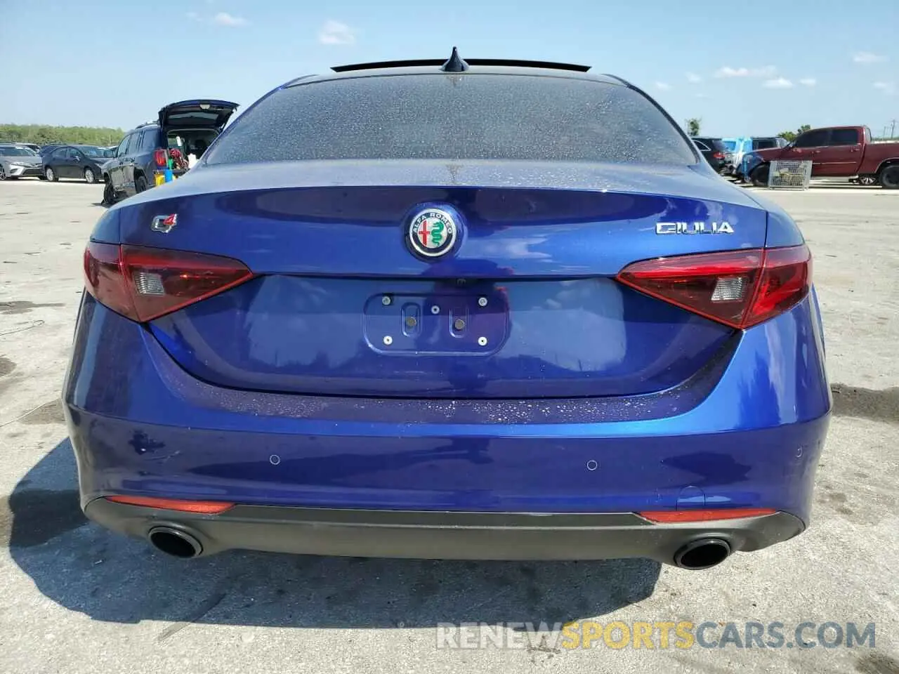 6 fotografías del automóvil dañado ZARFANBN9N7653542 ALFA ROMEO GIULIA SUP 2022