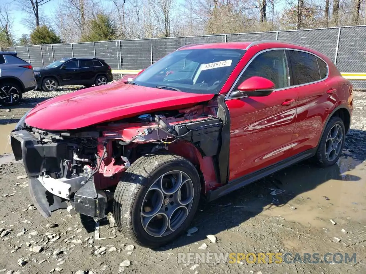 1 fotografías del automóvil dañado ZASPAJAN2K7C49106 ALFA ROMEO STELVIO 2019