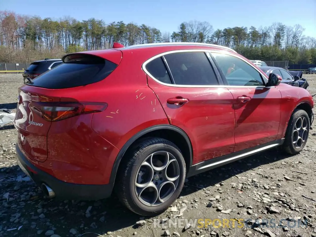 3 fotografías del automóvil dañado ZASPAJAN2K7C49106 ALFA ROMEO STELVIO 2019