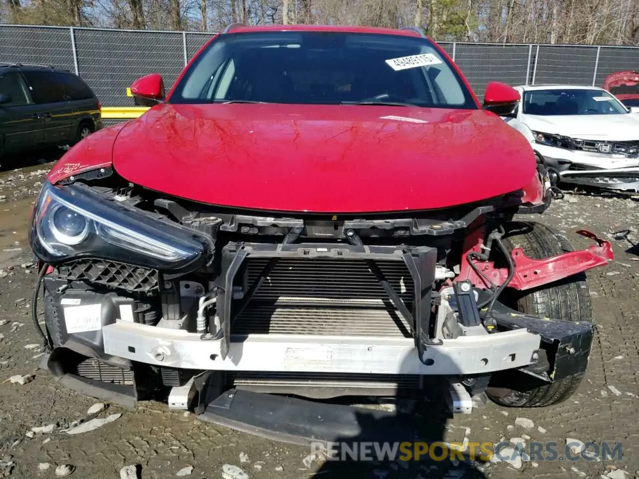 5 fotografías del automóvil dañado ZASPAJAN2K7C49106 ALFA ROMEO STELVIO 2019