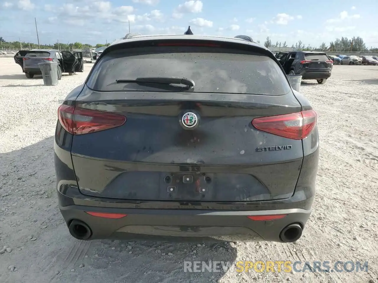 6 fotografías del automóvil dañado ZASPAJAN7K7C61221 ALFA ROMEO STELVIO 2019