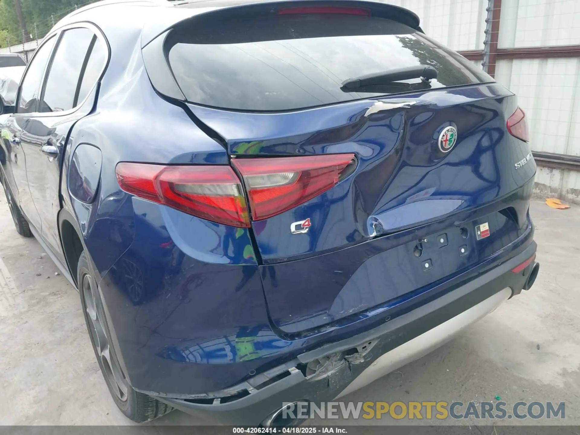 19 fotografías del automóvil dañado ZASPAKAN0K7C44623 ALFA ROMEO STELVIO 2019