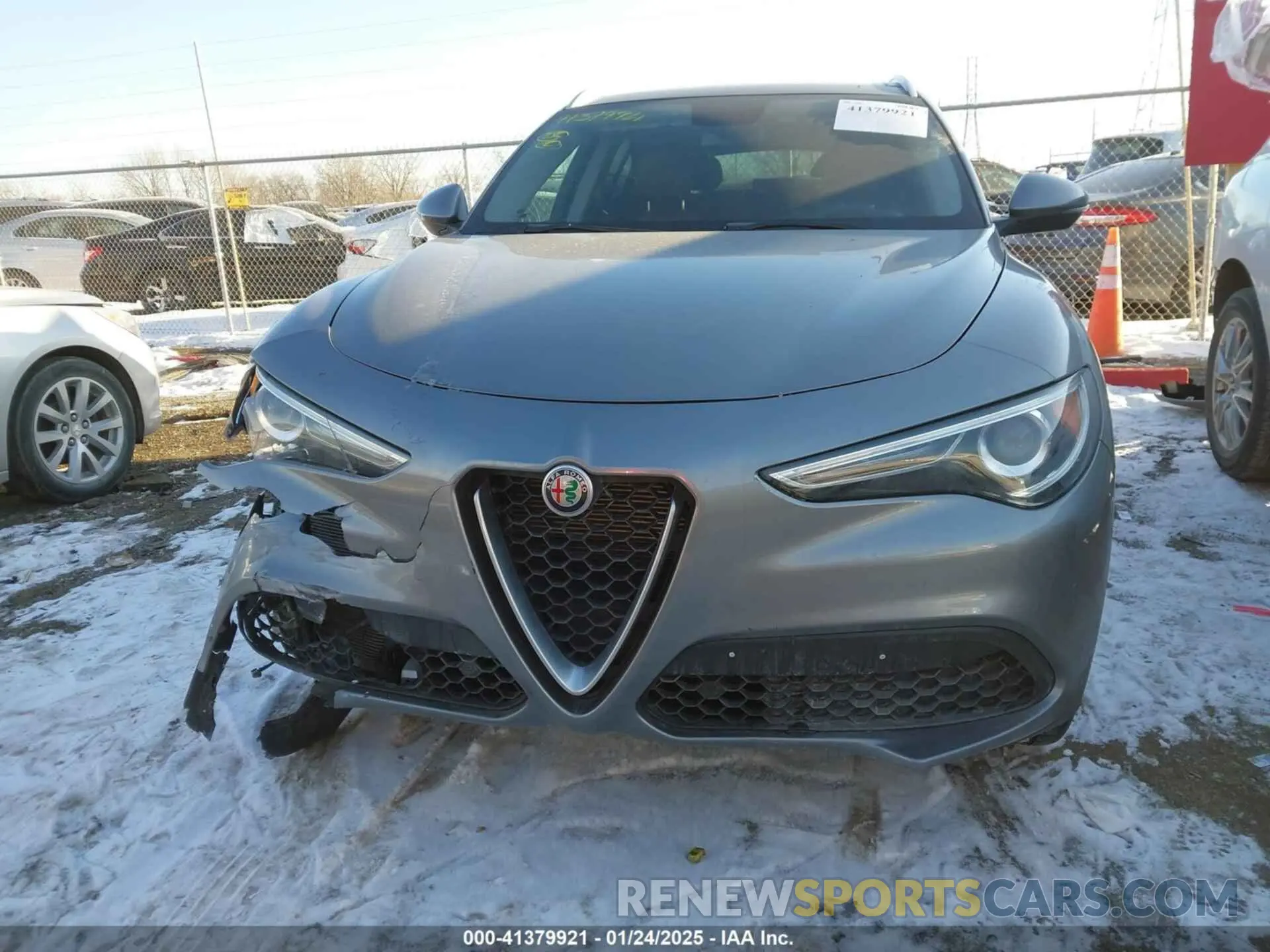 12 fotografías del automóvil dañado ZASPAKAN7K7C59653 ALFA ROMEO STELVIO 2019