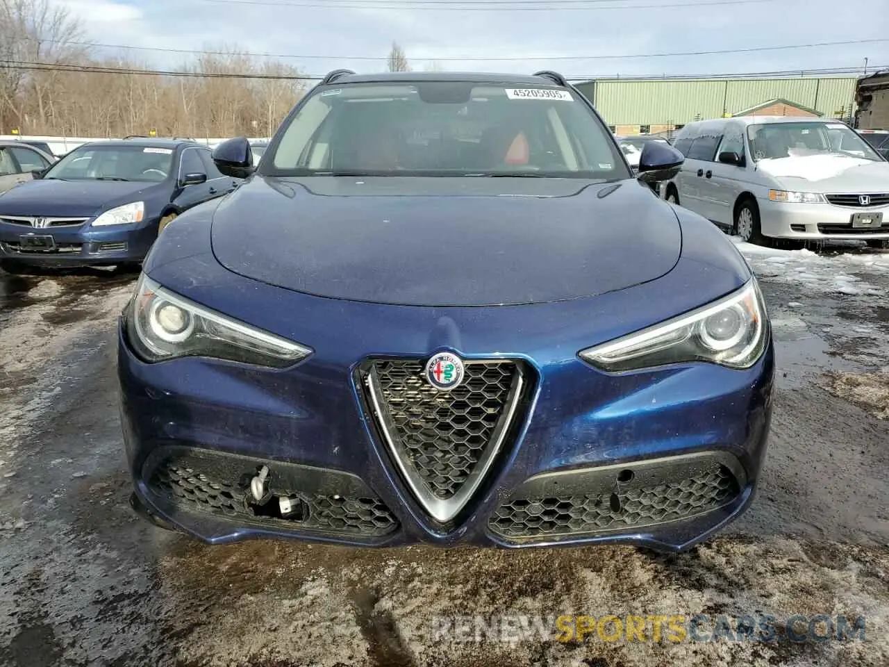 5 fotografías del automóvil dañado ZASPAKAN8K7C59404 ALFA ROMEO STELVIO 2019
