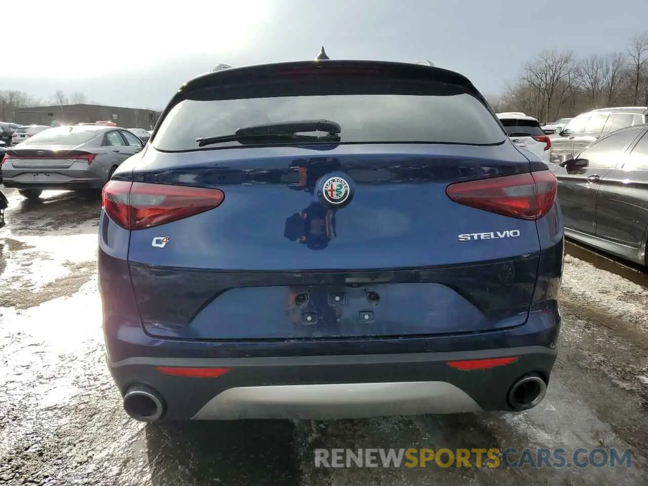 6 fotografías del automóvil dañado ZASPAKAN8K7C59404 ALFA ROMEO STELVIO 2019