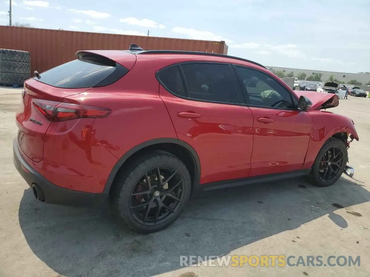 3 fotografías del automóvil dañado ZASPAKANXK7C70355 ALFA ROMEO STELVIO 2019