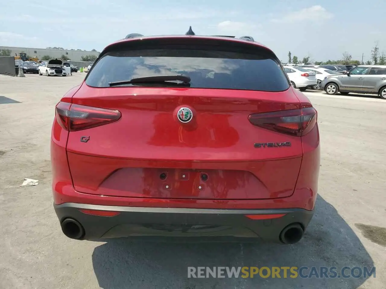 6 fotografías del automóvil dañado ZASPAKANXK7C70355 ALFA ROMEO STELVIO 2019