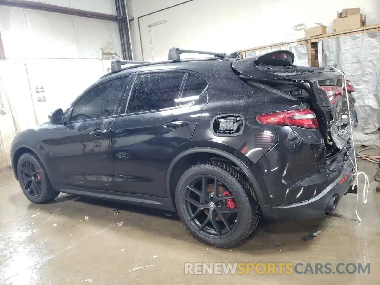 2 fotografías del automóvil dañado ZASPAKBN1K7C38232 ALFA ROMEO STELVIO 2019