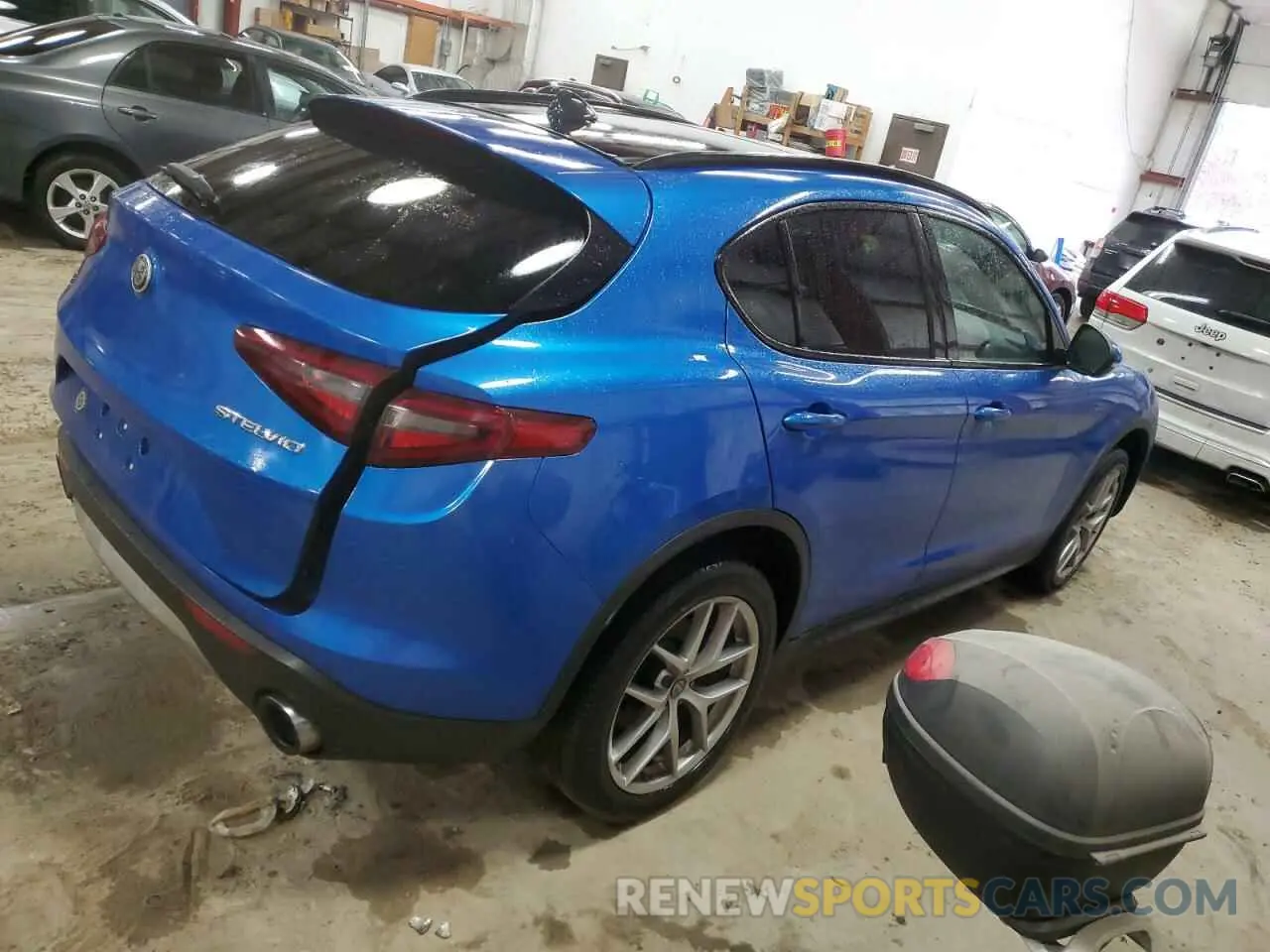 3 fotografías del automóvil dañado ZASPAKBN2K7C55928 ALFA ROMEO STELVIO 2019
