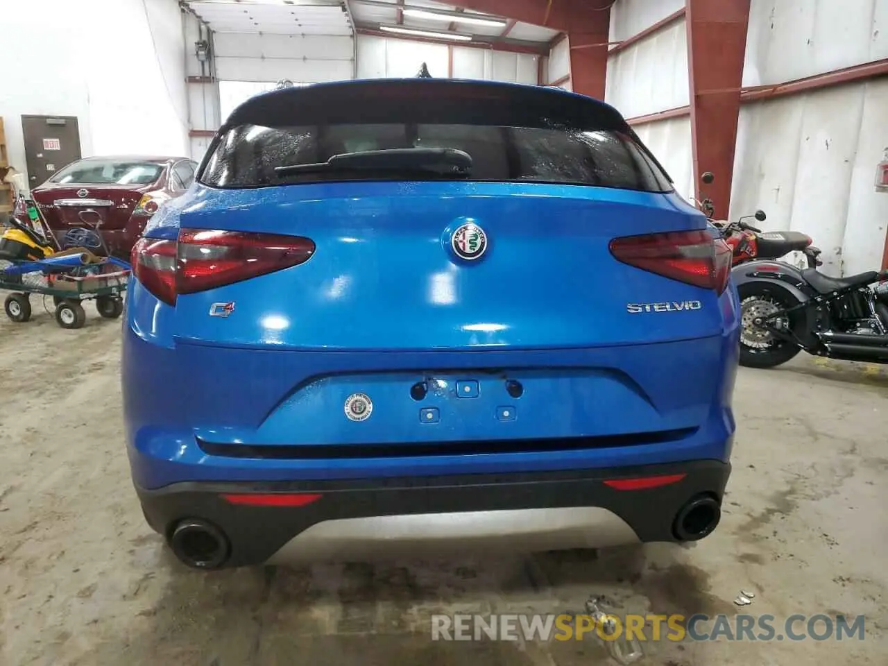6 fotografías del automóvil dañado ZASPAKBN2K7C55928 ALFA ROMEO STELVIO 2019