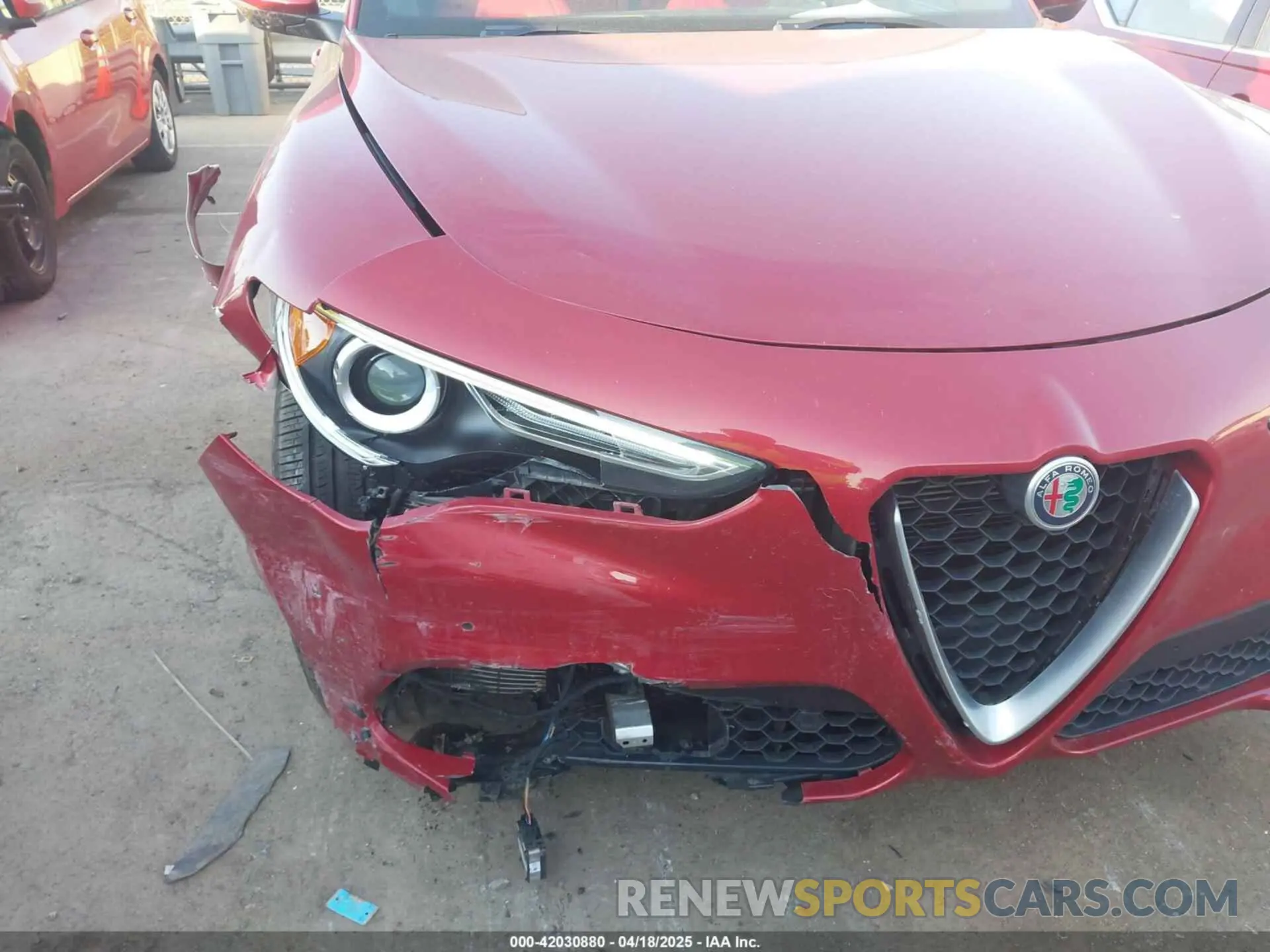 6 fotografías del automóvil dañado ZASPAKBN2K7C69215 ALFA ROMEO STELVIO 2019