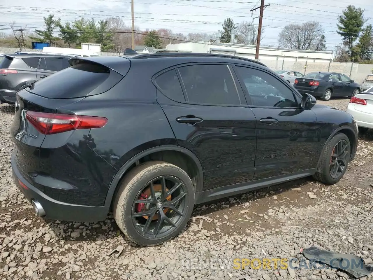 3 fotografías del automóvil dañado ZASPAKBN3K7C55789 ALFA ROMEO STELVIO 2019