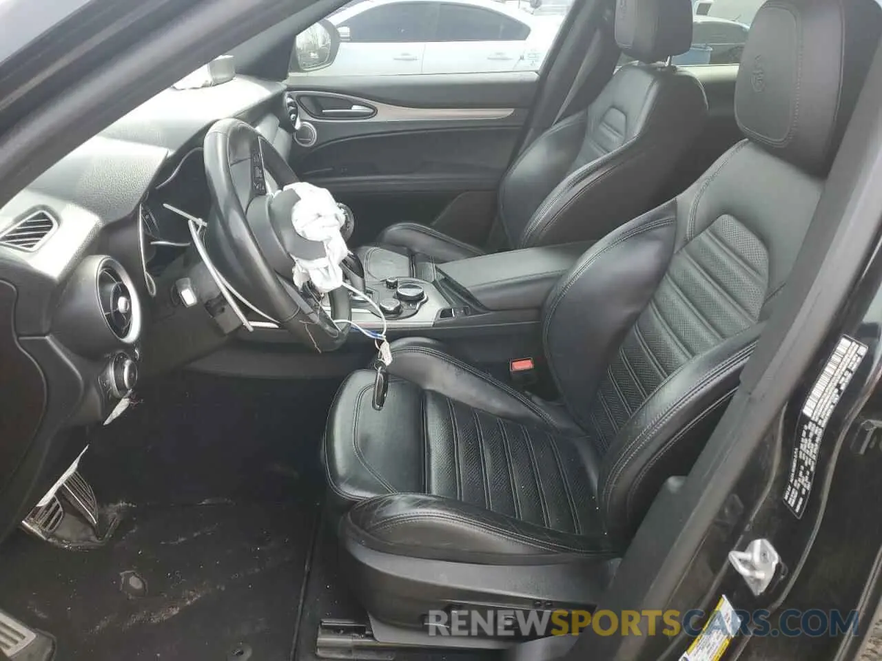 7 fotografías del automóvil dañado ZASPAKBN3K7C55789 ALFA ROMEO STELVIO 2019